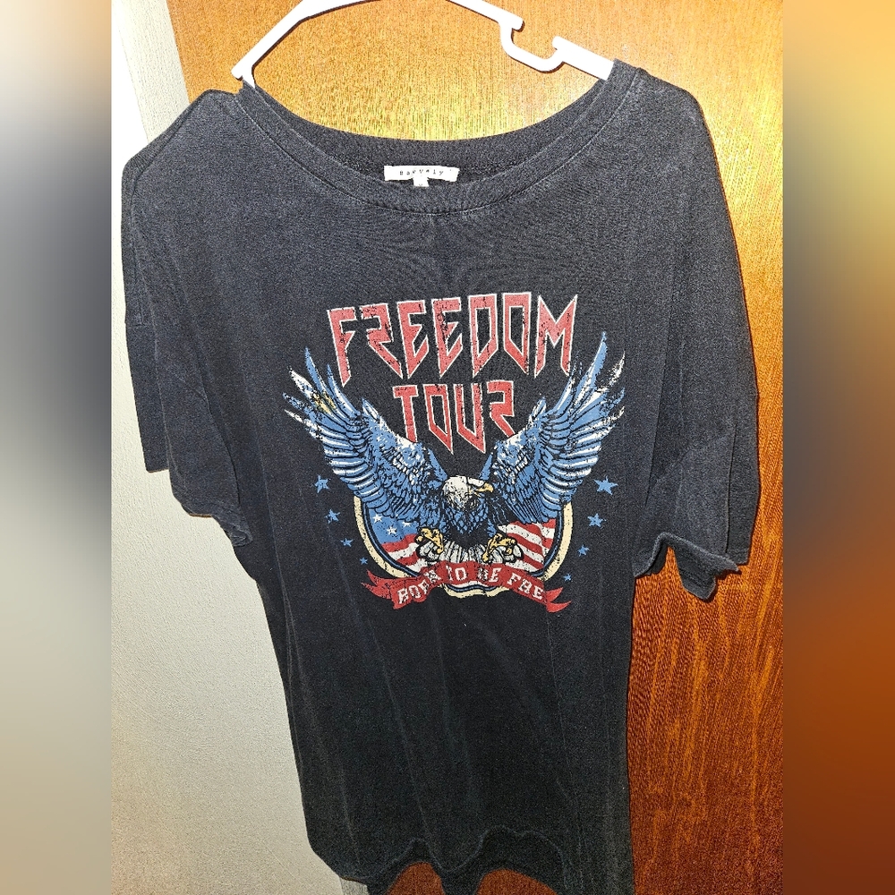 Black Freedom Tour Graphic T-Shirt Dress